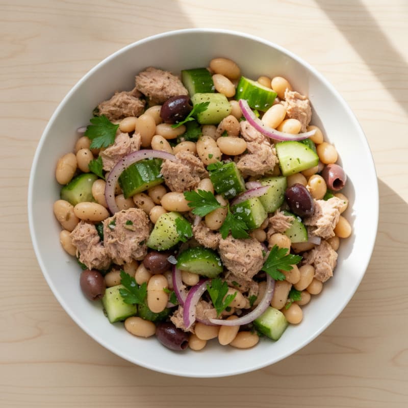 Mediterranean Tuna and White Bean Salad