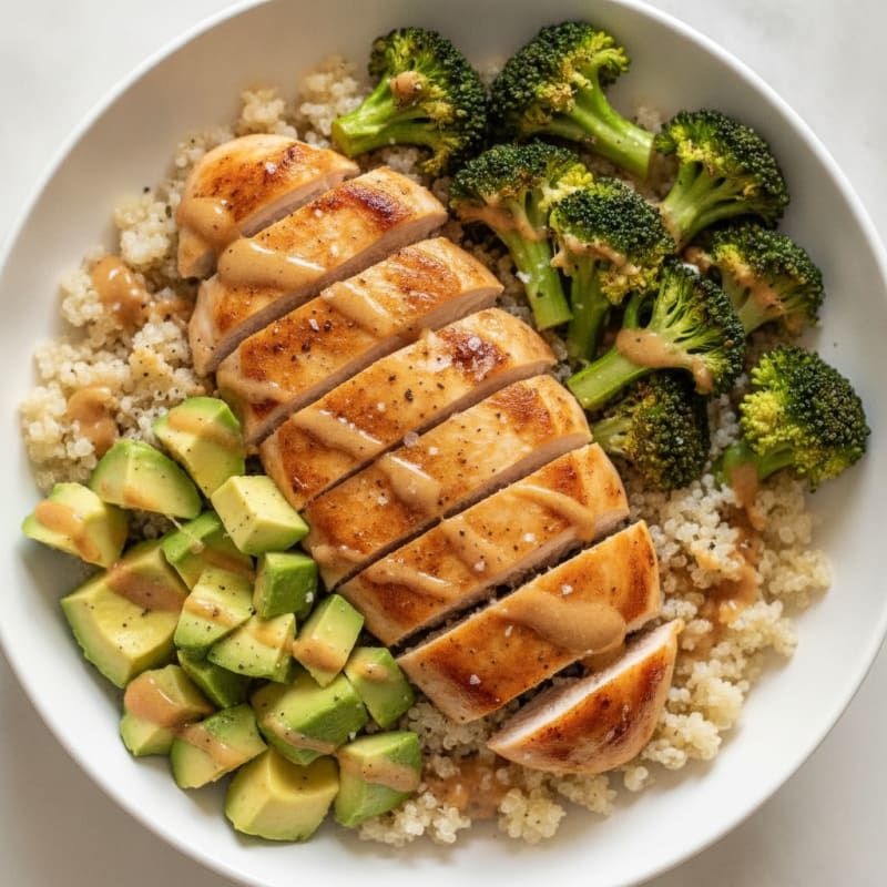 Pan-Seared Chicken and Vegetable Bowl