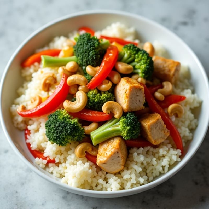 Cauliflower Rice Chicken Stir-Fry