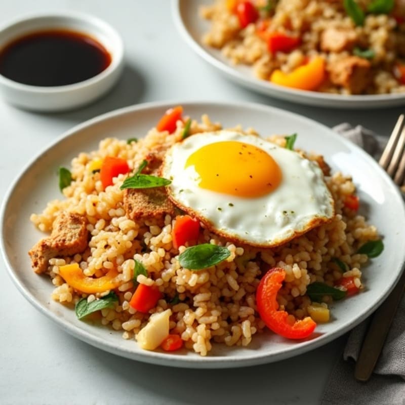 Healthy Chicken and Vegetable Fried Rice