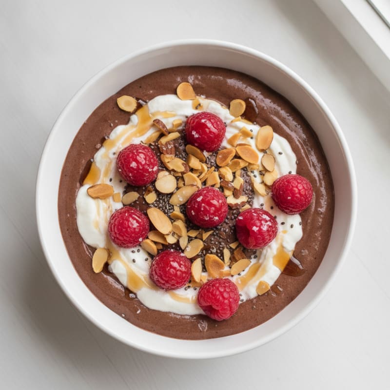 Chocolate Protein Mousse with Greek Yogurt