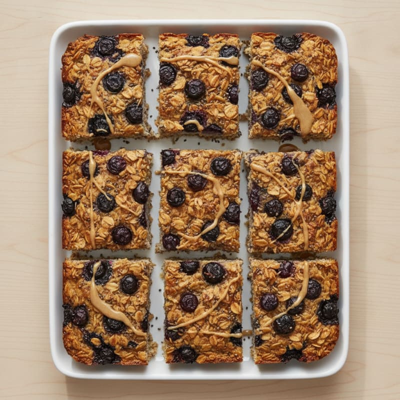 Baked Oatmeal Berry Breakfast Bars