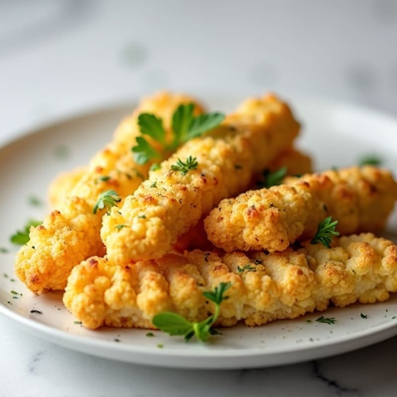 Herb-Garlic Cauliflower Breadsticks