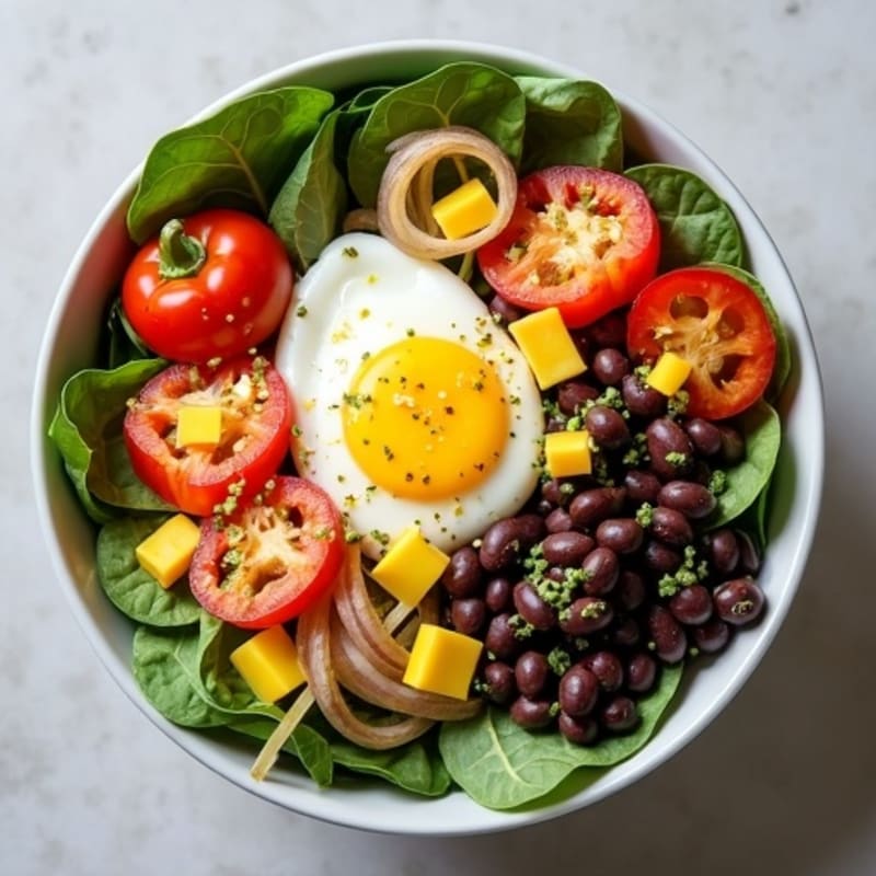Protein-Packed Egg White Veggie Scramble Bowl