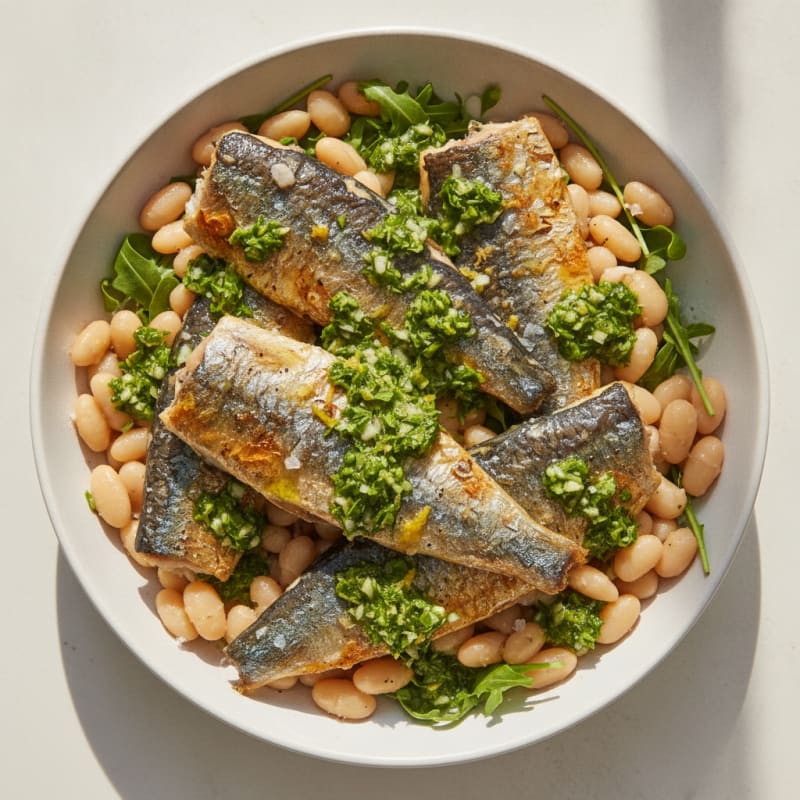 Pan-Seared Sardines with Lemon-Herb Gremolata