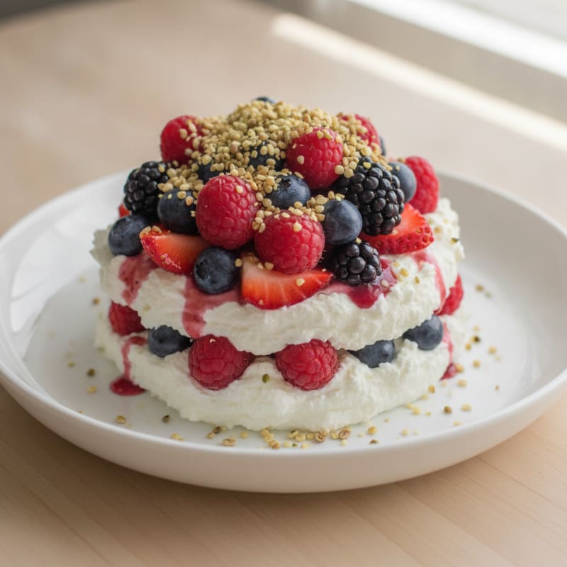 Greek Yogurt Protein Parfait with Mixed Berries
