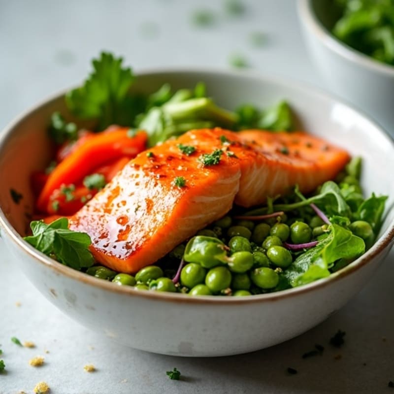 Honey-Ginger Glazed Salmon Power Bowl