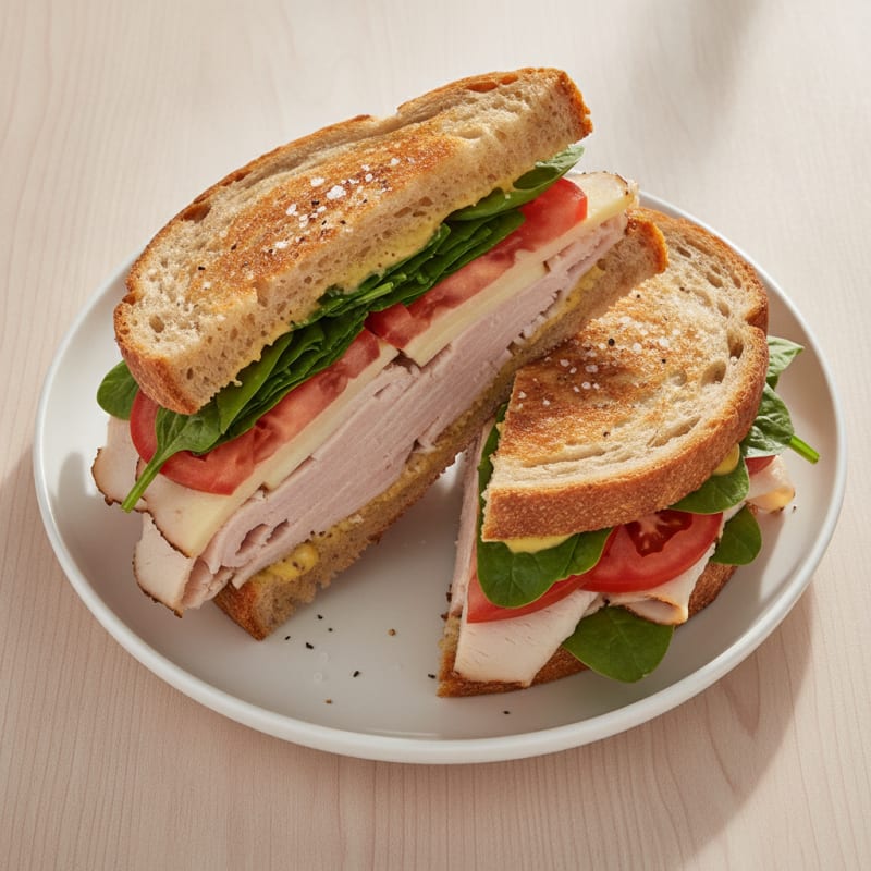 Turkey Provolone Sourdough Deli Sandwich