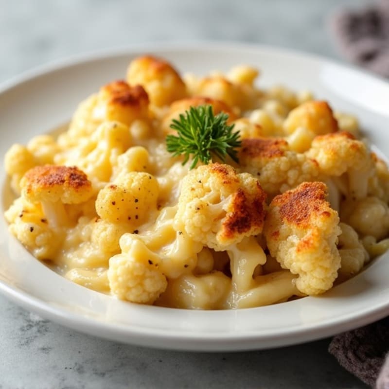 Creamy Cheesy Chicken and Cauliflower Bake