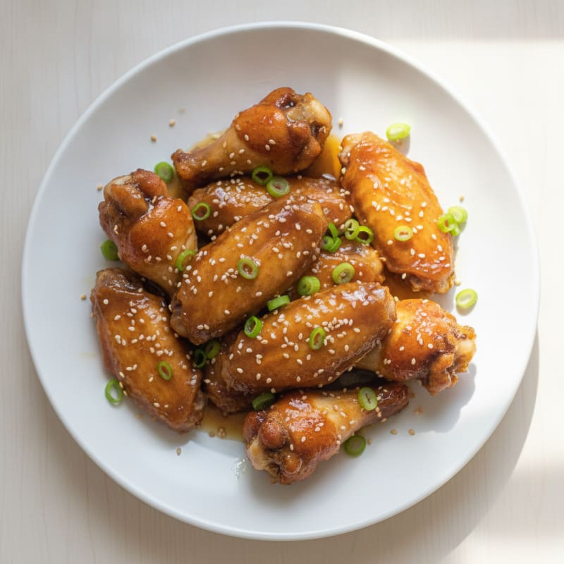 Honey-Garlic Glazed Chicken Wings