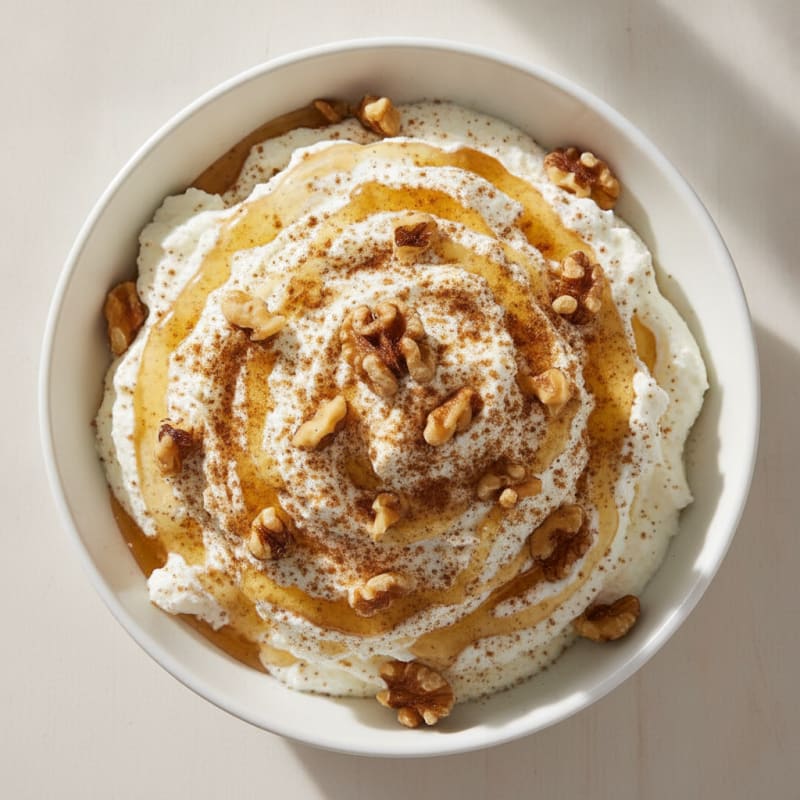 Greek Yogurt and Ricotta Whip with Toasted Walnuts and Honey