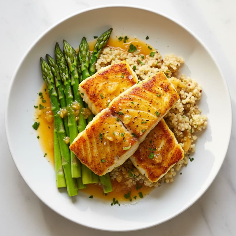 Golden Pan-Seared Cod with Zesty Lemon