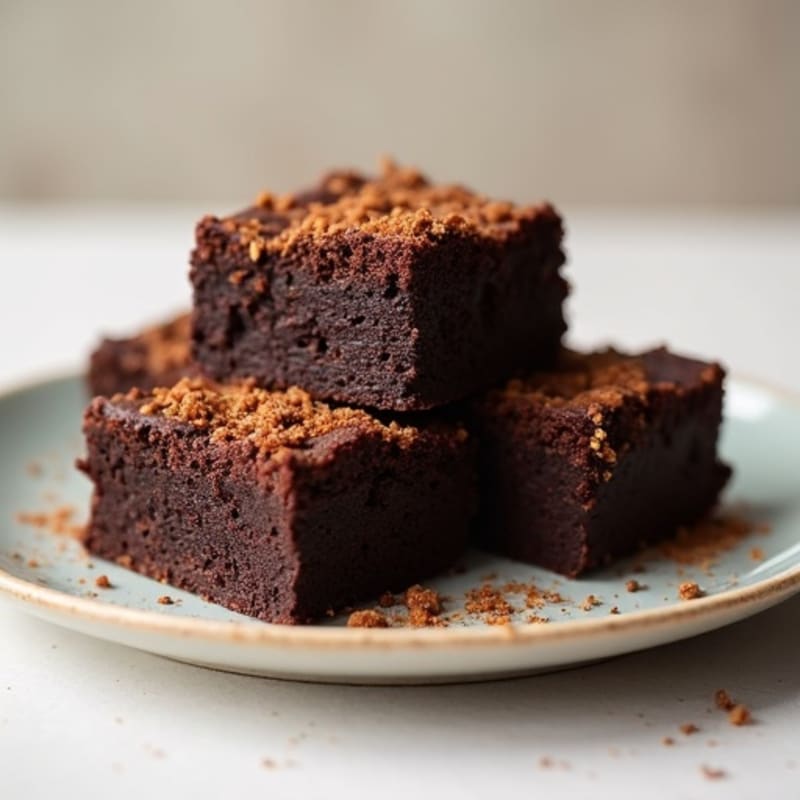 Fudgy Black Bean Brownie Squares