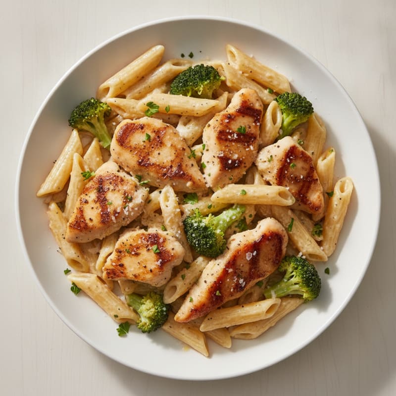 Garlic Parmesan Chicken Alfredo Pasta