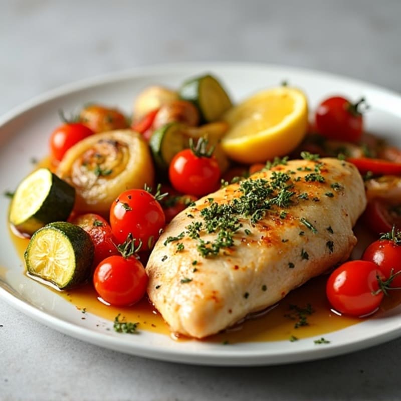 Sheet Pan Lemon Herb Chicken and Roasted Vegetables