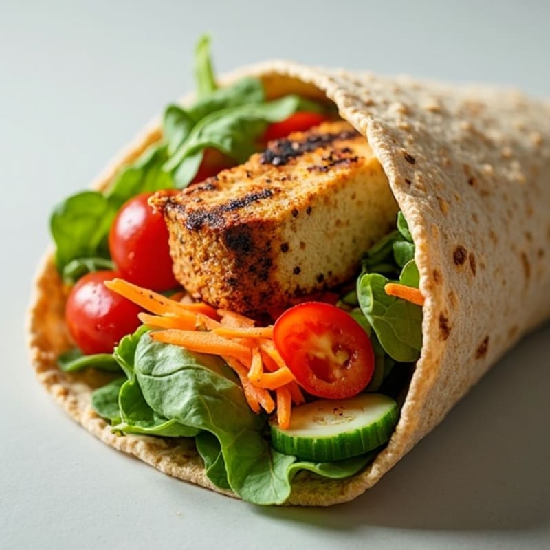 Fresh Veggie Hummus Wrap
