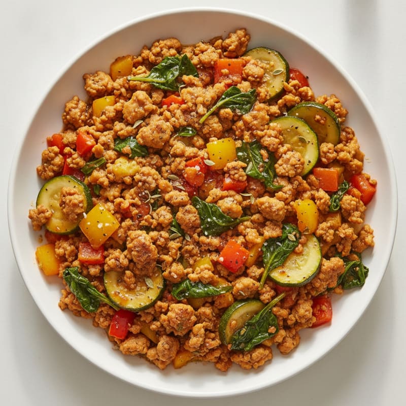 Savory Herb Turkey & Vegetable Skillet