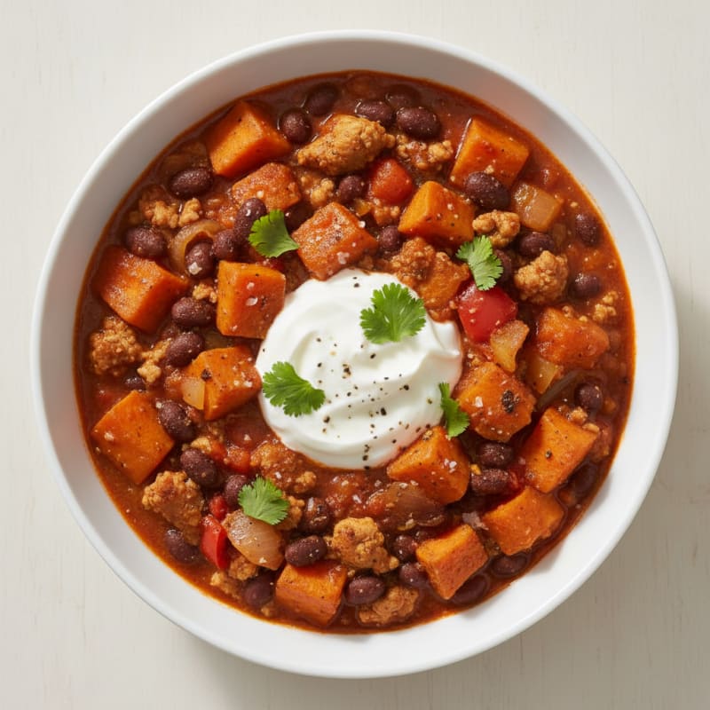 Sweet Potato and Black Bean Chili