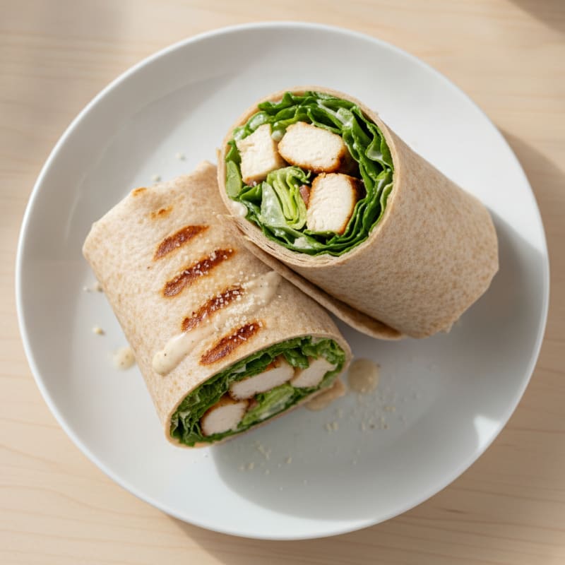 Chicken Caesar Salad Wraps