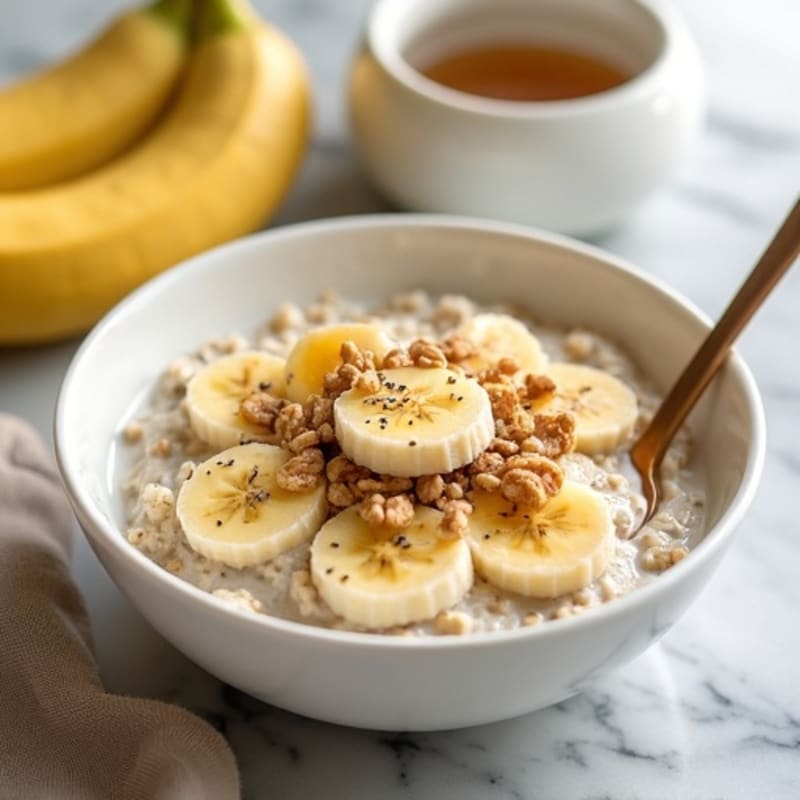 Creamy Oatmeal with Greek Yogurt and Chia Seeds