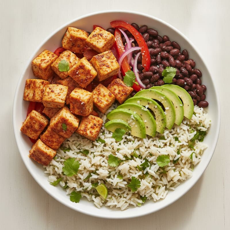 Chicken Burrito Bowl with Cilantro-Lime Rice