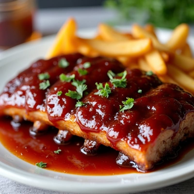 Lean Baby Back Ribs with Smoky Sugar-Free BBQ Sauce