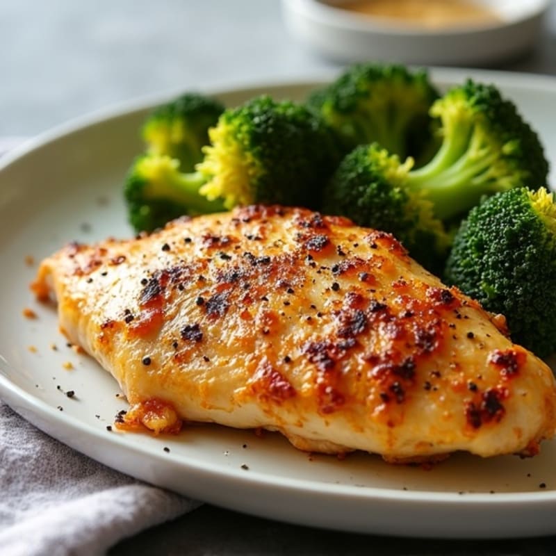 Sheet Pan Roasted Chicken and Crispy Broccoli