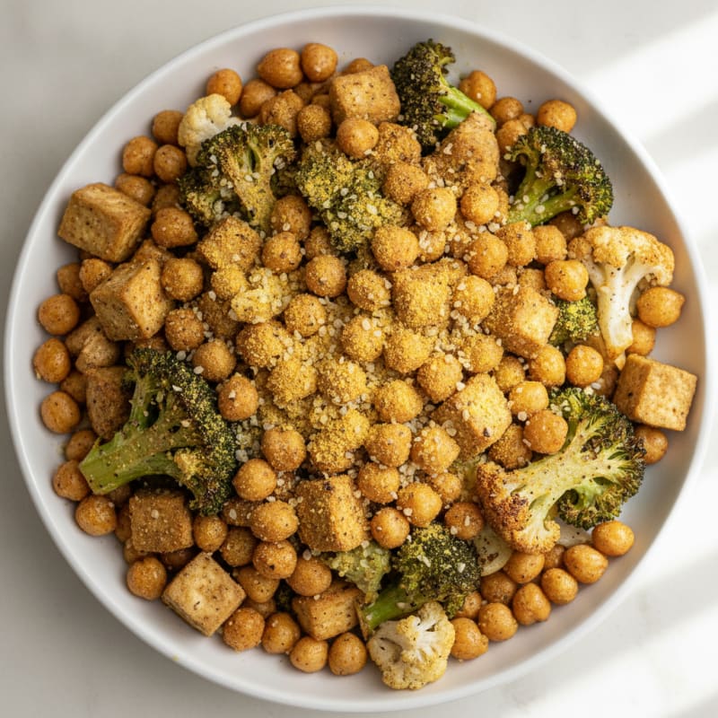 Roasted Vegetable and Chickpea Power Bowl