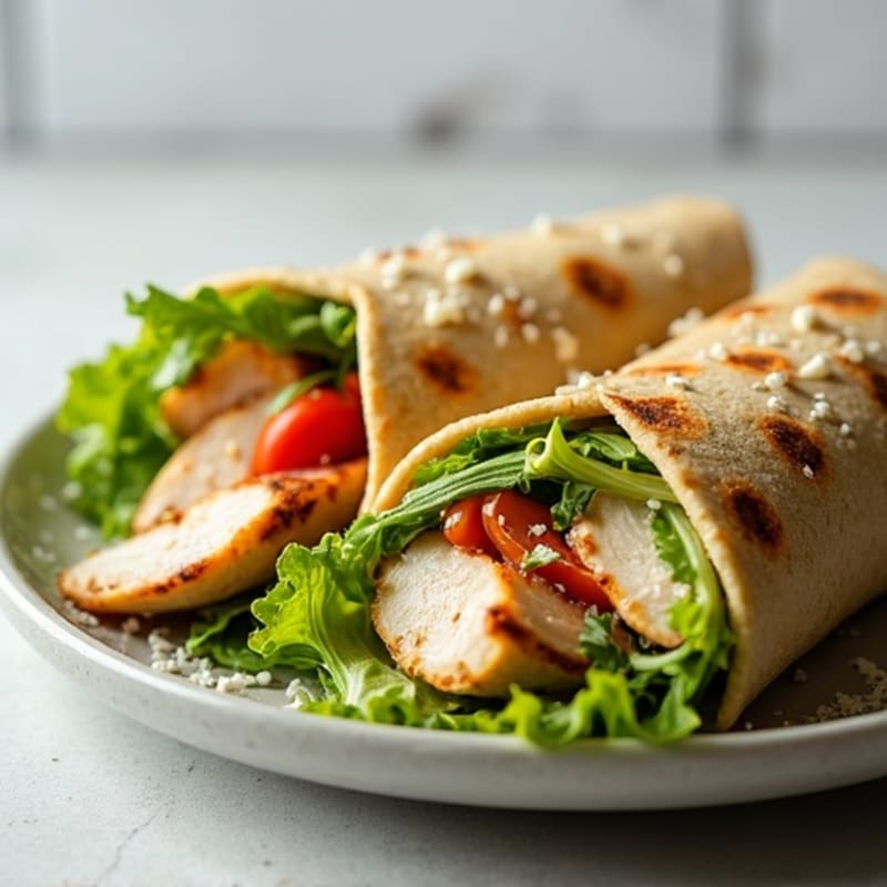 Fresh Grilled Chicken Caesar Wraps