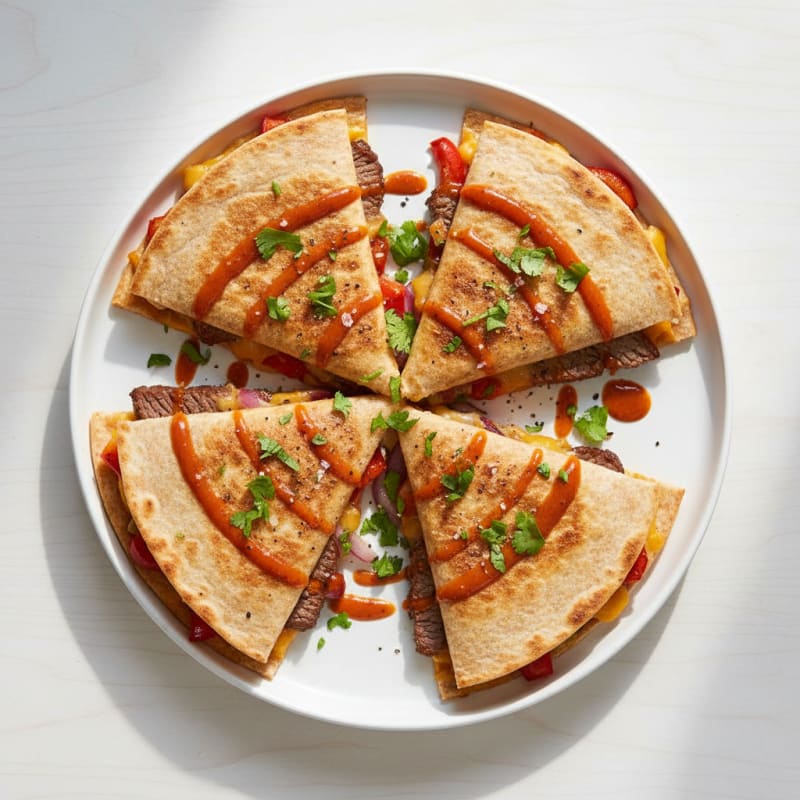 Crispy Chili-Lime Steak Quesadillas