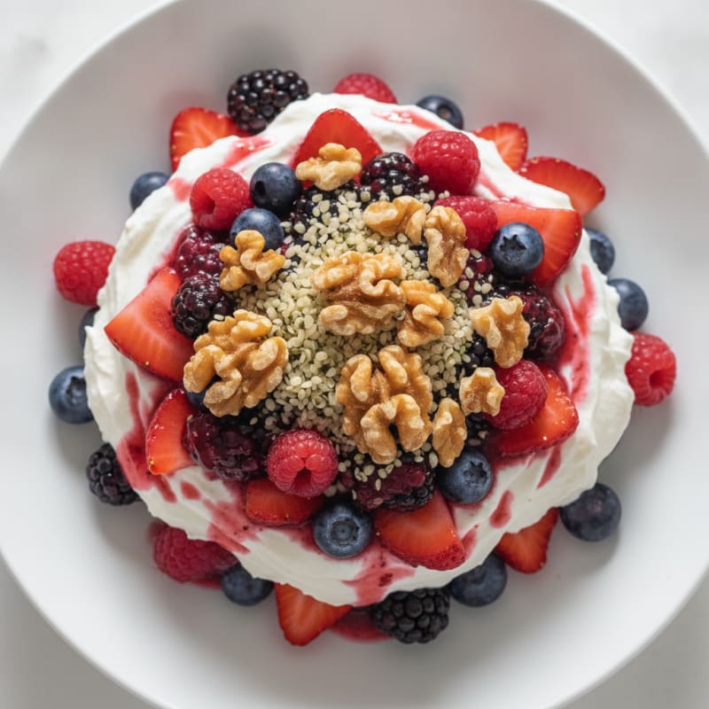 Creamy Greek Yogurt Protein Parfait with Mixed Berries