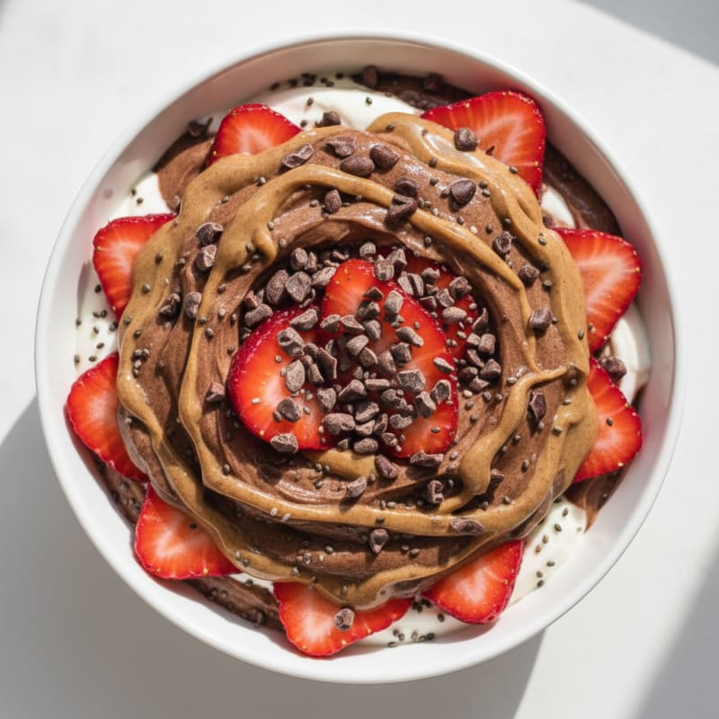 Chocolate Protein Pudding Parfait