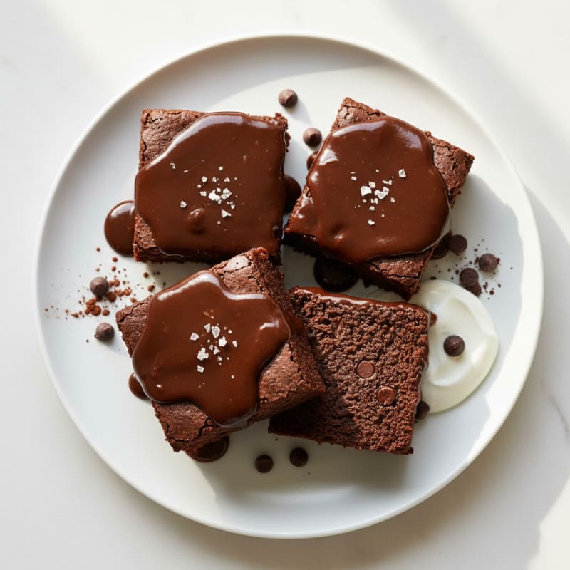 Classic Fudge Brownies with Chocolate Glaze