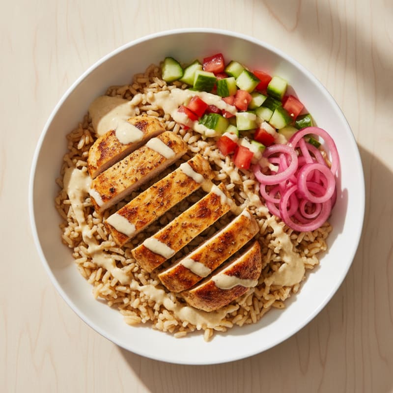 Zesty Chicken Shawarma Rice Bowl