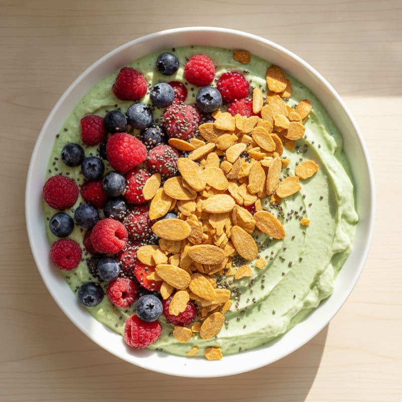 Protein Berry Smoothie Bowl with Nuts