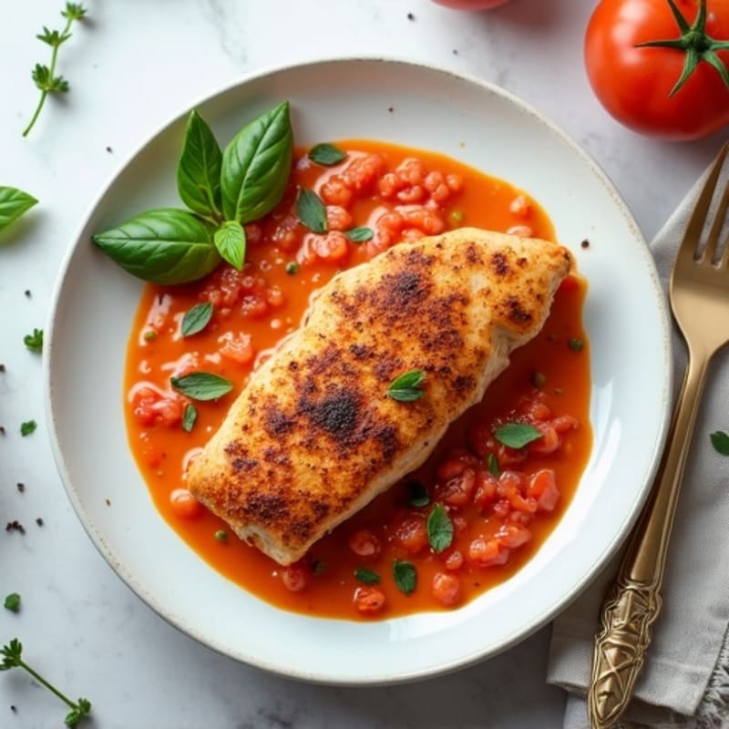 Healthy Spiced Chicken with Creamy Tomato Sauce
