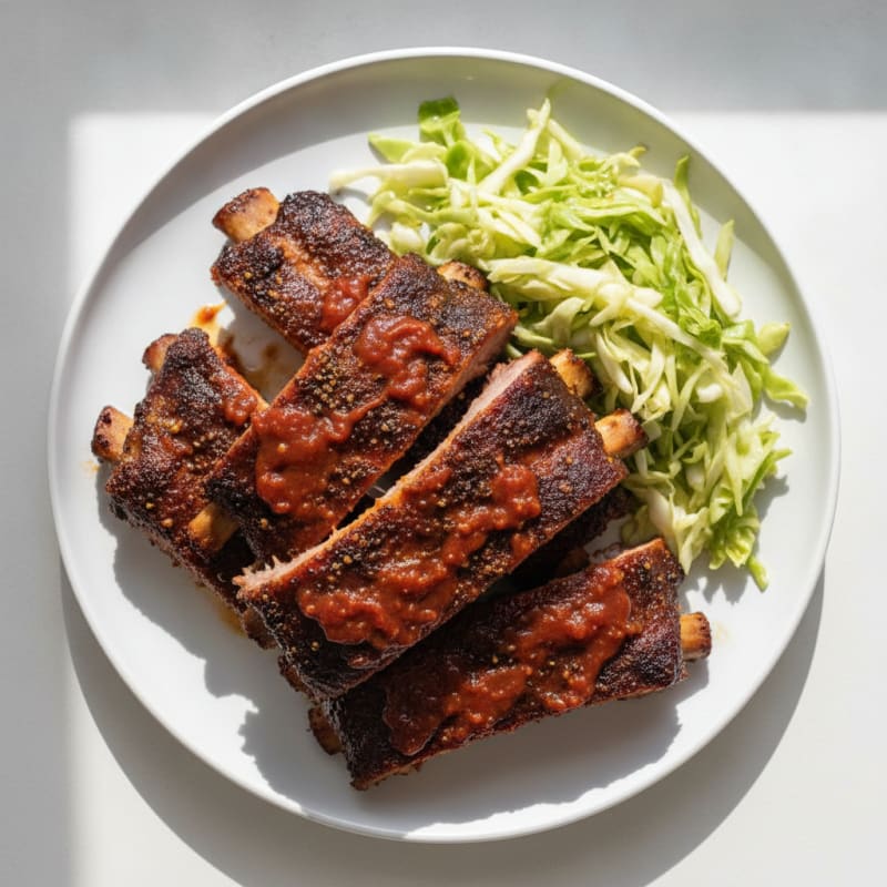 Smoked BBQ Ribs with Tangy Glaze