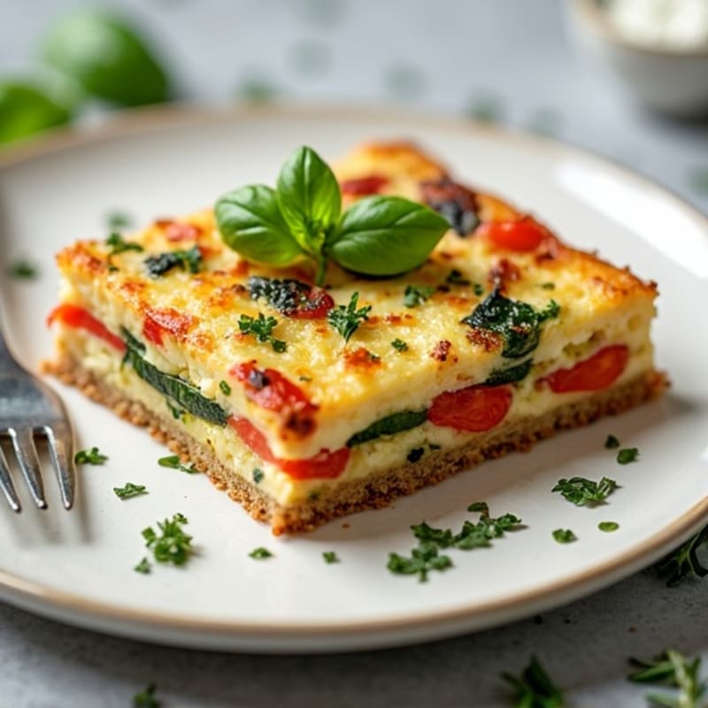 Herb-Roasted Vegetable and Goat Cheese Frittata