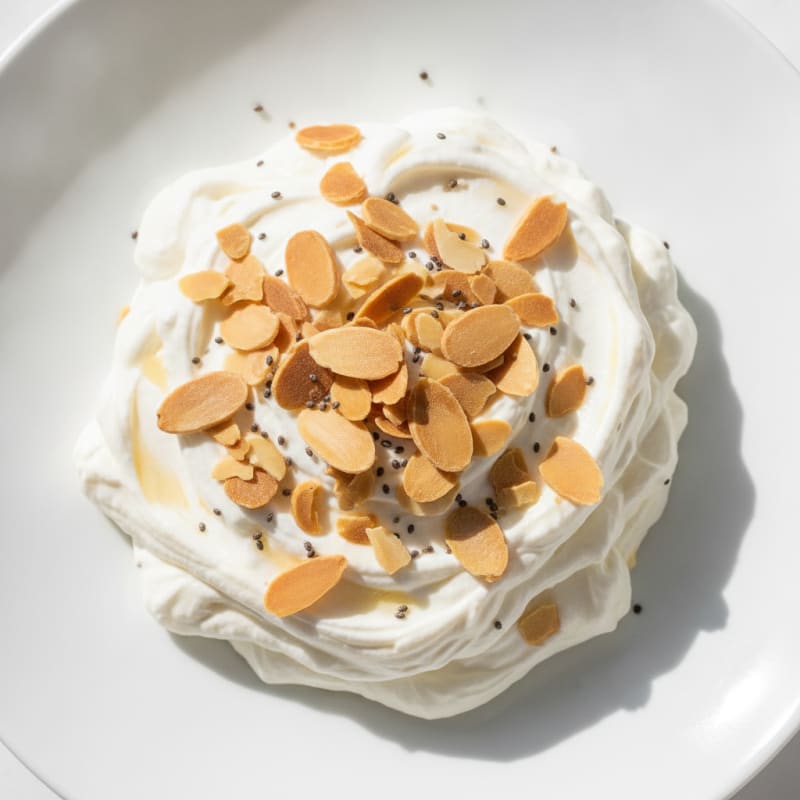 Creamy Greek Yogurt Protein Pudding with Almonds