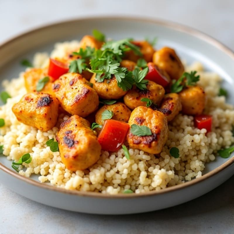 Creamy Coconut Chicken Tikka with Cauliflower Rice