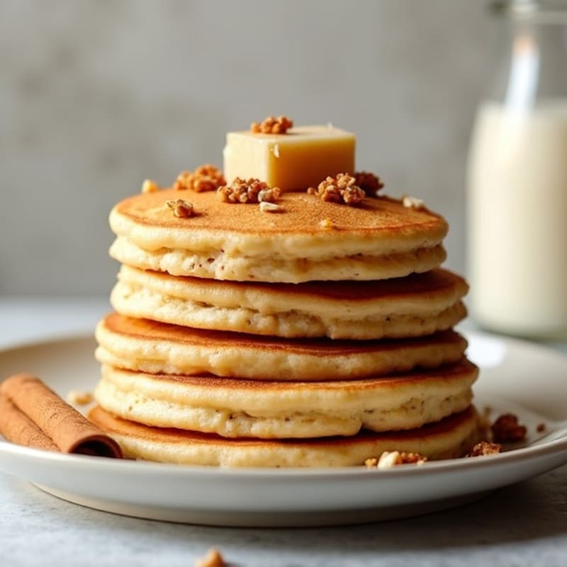 Fluffy Vanilla-Cinnamon Protein Pancakes