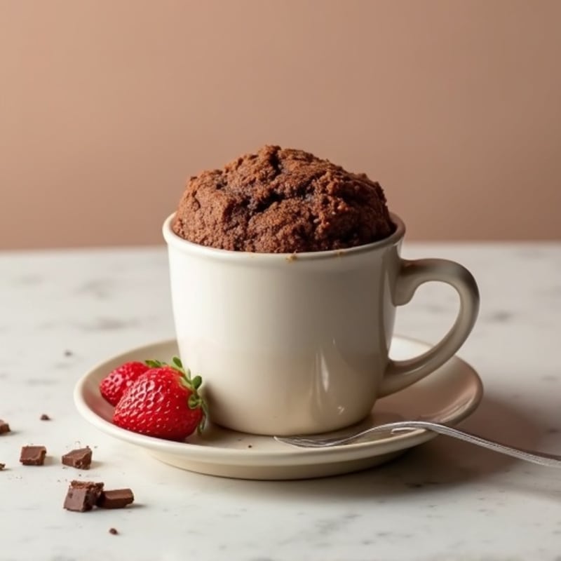 Protein-Rich Double Chocolate Mug Cake