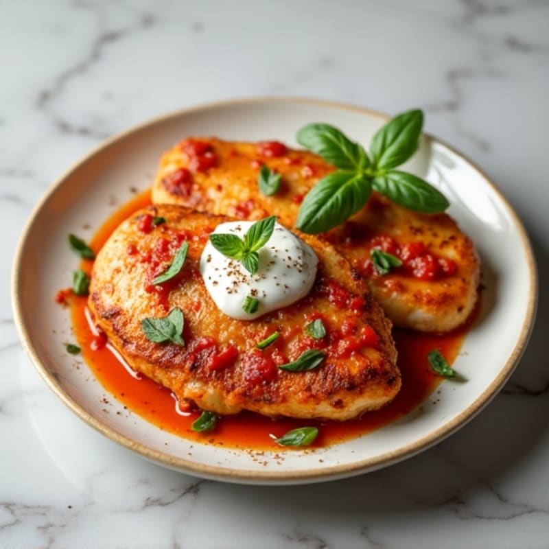 Pan-Seared Chicken with Creamy Spiced Tomato Sauce