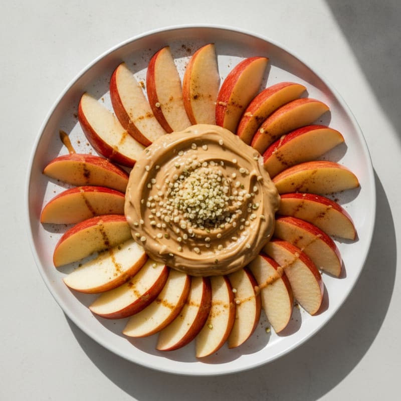Protein-Packed Apple Slices with Almond Butter Dip