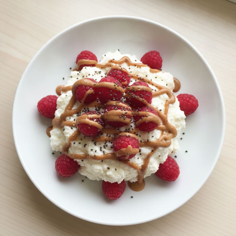 Creamy Greek Yogurt Protein Mousse with Fresh Berries