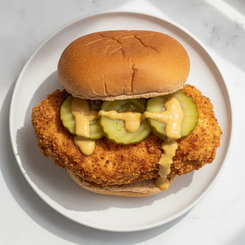 Buttermilk Fried Chicken Sandwich with Pickles