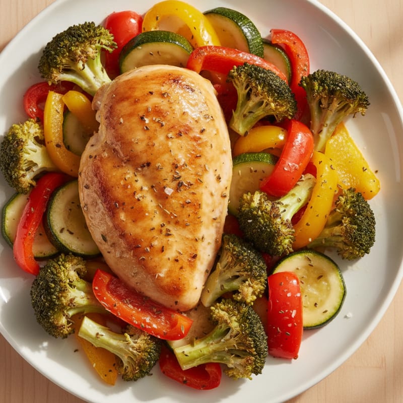 Lemon Herb Roasted Chicken and Vegetables
