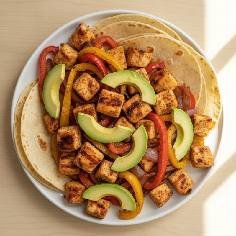 Sheet Pan Chicken and Avocado Fajitas