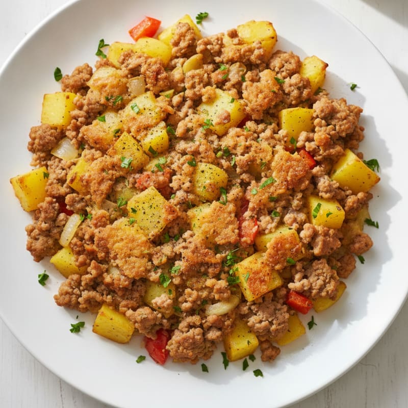 Savory Minced Meat and Potato Bake