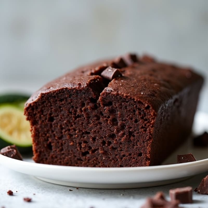 Fudgy Dark Chocolate Zucchini Loaf
